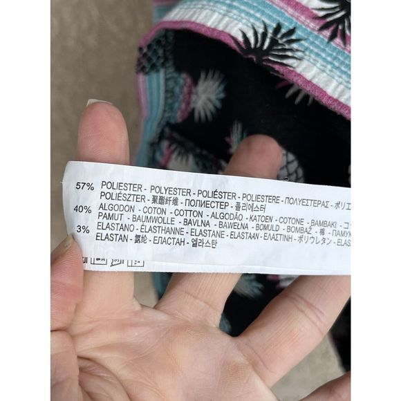 Zara Pineapple Print Dress - Size M - Multicolored - Picture 6 of 9